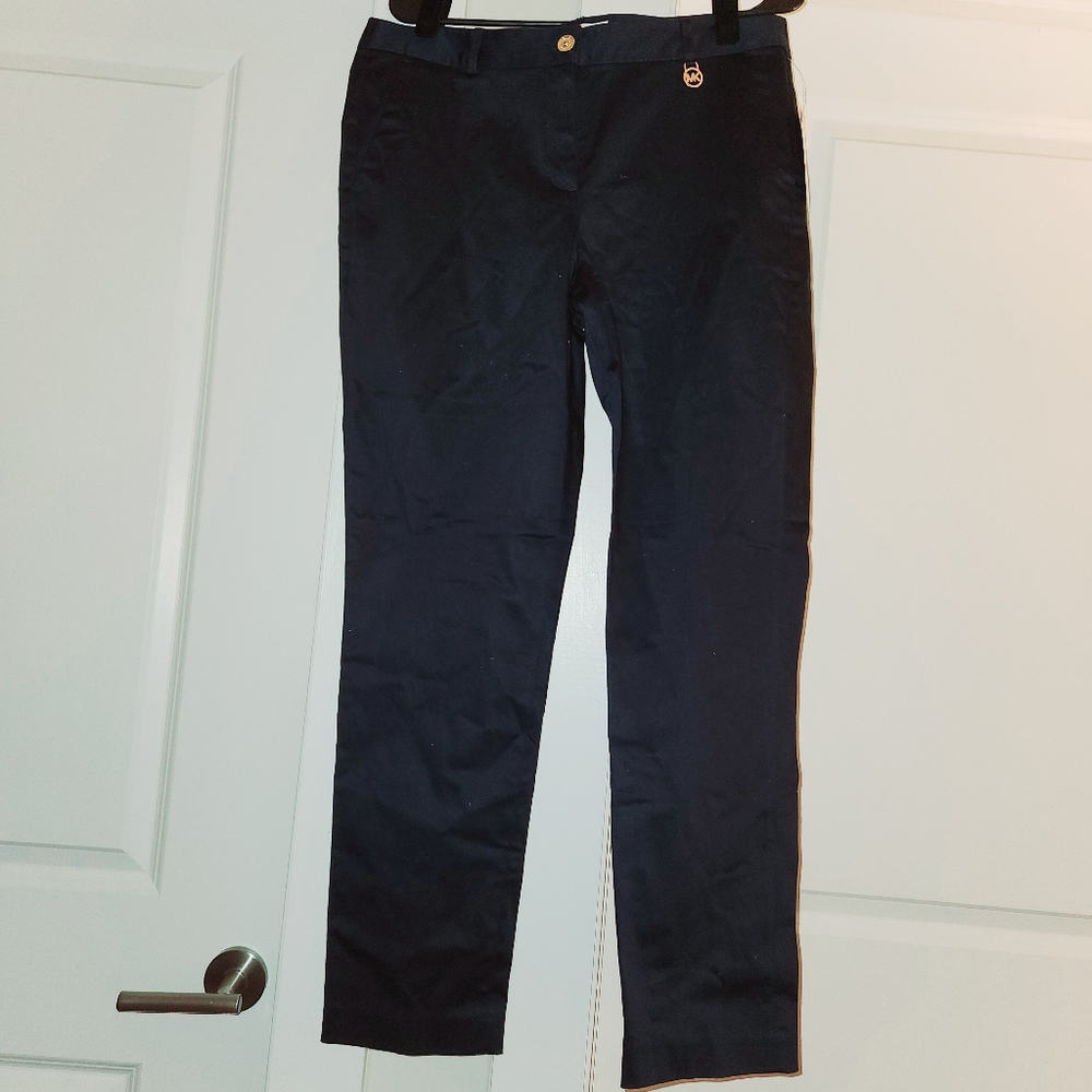 Michael Kors Baducs New Navy womens pants size 10